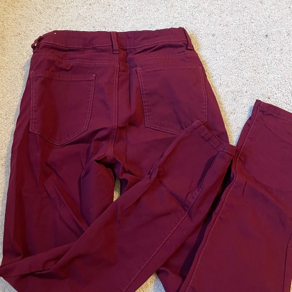 Walmart Burgundy Skinny Pants Sz XL - Picture 3 of 3